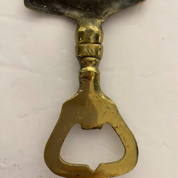Vintage Ann Hathaway's Cottage Brass Bottle Opener - 5" - Picture 3 of 7